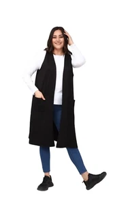 long waistcoat plus size - Picture 1 of 8