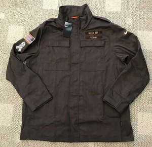 Nike Men's Salute to Service Canvas Military Jacket NFL Green Bay Packers Size S - Picture 1 of 7
