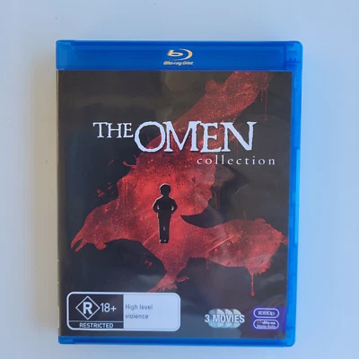 The Omen 1 2 3 The Collection - Region B Blu-Ray - Gregory Peck - Horror Movie - image 1 of 4
