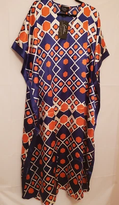 Women’s Kaftan Goddess Multicolor Lounge Dress One Size Resort Cruise Wear NWT - Image 1 of 4