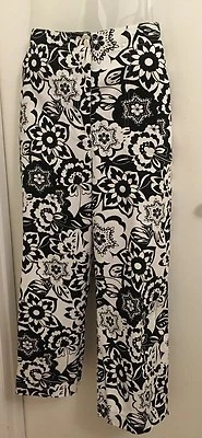 Pantalones cortos de algodón elásticos ClassicElements capris blancos y negros talla 12  Foto 1 de 4