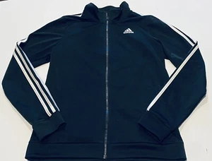 Adidas Boys Size 18/20 XL Black Iconic Tricot Jacket AP5411 - Picture 1 of 5