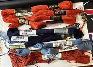 100 Skeins DMC/Sullivan Embroidery Floss Vintage Colors Assorted Numbers NEW - Picture 1 of 2