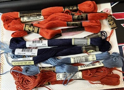 100 Skeins DMC/Sullivan Embroidery Floss Vintage Colors Assorted Numbers NEW - Image 1 of 2