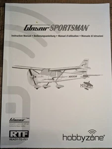 Glasair Sportsman RTF Airplane Instruction Manual 2012 Hobbyzone r/c aircraft - Picture 1 of 6