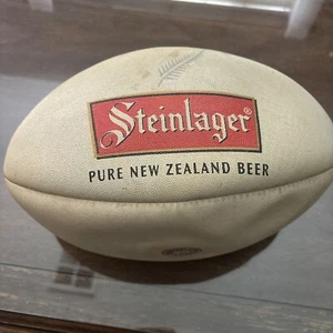 Vtg Steinlager Pure New Zealand Ale Beer Rugby Ball AN - Picture 1 of 5