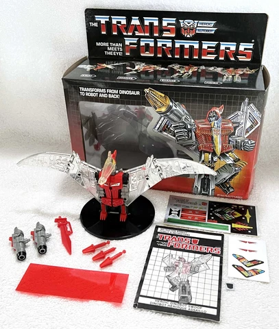 G1 1985 SWOOP BOXED • 100% COMPLETE • VINTAGE G1 DINOBOT TRANSFORMERS Cover