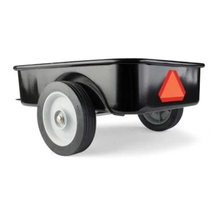Remolque tractor a pedales de acero negro - Imagen 1 de 1