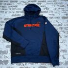 Syracuse Orange Hoodie Men Medium Blue Sweatshirt Sweater Nike Therma Fit Elite