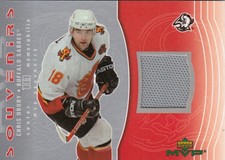 2003-04 Upper Deck MVP Souvenirs Jersey #S1 - CHRIS DRURY