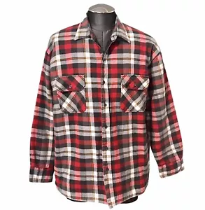 Sports Afield Quilted Flannel Shirt VTG Plaid Grunge Skater Gorpcore Men’s 2XL - Picture 1 of 9