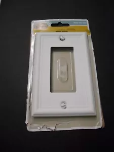 New Hampton Bay "Ascher" White Finish Single Dimmer Switch Cover #1003 404 693 - Picture 1 of 2