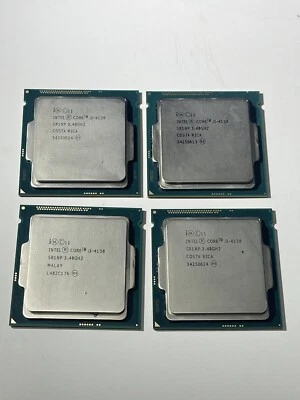 Lot 4 Pc Intel Core i3 i3-4130 SR1NP 3.40GHz Processor CPU *** Works *** - Image 1 of 2