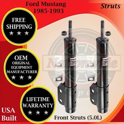 Puntales delanteros Monroe OEM para Ford Mustang 1985-1993 5,0 L garantía de por vida Foto 1 de 4