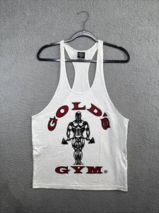 Débardeur musculaire Gold’s Gym blanc/rouge homme taille Med - Photo 1/9