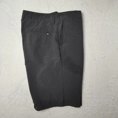 Travis Mathew Shorts Men 36 Gray Golf Chino Stretch Nylon Blend Performance Work - Image 1 of 4
