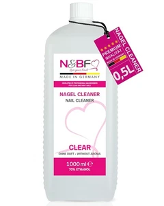 N&BF Nagel Cleaner klar 1000ml 1L Entferner Entfetter Remover - Made in Germany - Bild 1 von 8