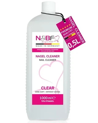 N&BF Nagel Cleaner klar 1000ml 1L Entferner Entfetter Remover - Made in Germany - Bild 1 von 4