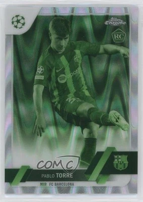 2022-23 Topps Chrome UEFA Club Competitions /225 Pablo Torre #32 Rookie RC - Image 1 of 2