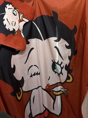 Betty Boop Juego de 2 Piezas Cortina de Ducha Inodoro Alfombrilla Multicolor De Colección Foto 1 de 4