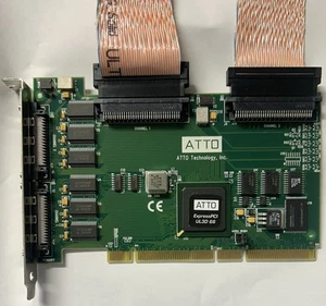 ATTO Ultra3 UL3D Host Dual Channel SCSI Controller Card Express PCI-X SE/LVD - Picture 1 of 6