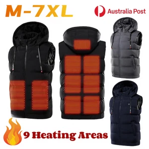Electric Vest Heated Jacket Hat Waterproof Thermal Warm Outdoor Hiking Winter AU - Bild 1 von 27