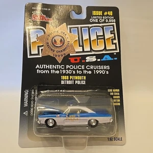 Racing Champions Police USA 1968 Plymouth Detroit Police #40 Maßstab 1:62 - Bild 1 von 4