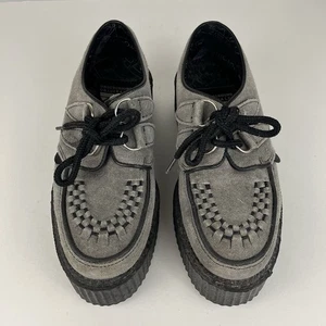 Vintage Underground graue Wildleder Creepers Schuhe Damen US6 UK4 England - Bild 1 von 11