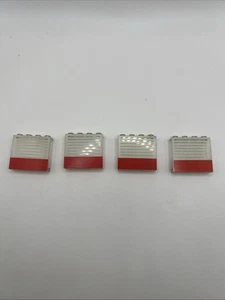Lotto 4 pezzi di ricambio per finestra ambulanza Lego vintage anni 80 - Foto 1 di 6