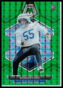 2024 Panini Mosaic #339 Braden Fiske Green Sparkle - Picture 1 of 2