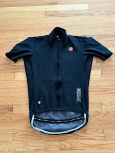 Castelli kurzärmliges Radtrikot mit durchgehendem Reißverschluss Größe Large schwarz BRANDNEU ohne Etikett - Bild 1 von 8
