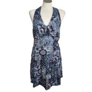No Boundaries Damen 2tlg. Blau Neckholder Top & Rock Größe XL Neu mit Etikett - Bild 1 von 7