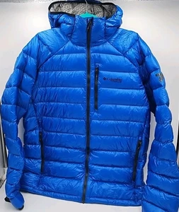 Columbia Titanium Giubbotto Piumino Uomo Arctic Crest con Cappuccio - Blu, Taglia L (#N2-B2) - Foto 1 di 8