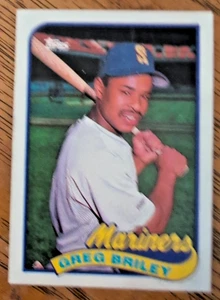 GREG BRILEY Seattle Mariners 1989 Topps Baseball Card #781 ROOKIE Mint - Picture 1 of 2