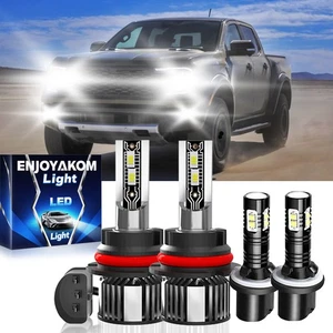 For Ford Ranger 1993-1996 LED Headlight Hi/Lo + Fog Light Bulbs Kit Combo White - Foto 1 di 16