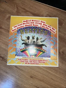 Vintage The Beatles Magical Mystery Tour Vinyl Record Album 12” + Picture Book - Picture 1 of 11