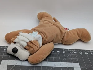 Ty Pillow Pals Bruiser Bulldog Plush 14 Inch 1996 Stuffed Animal Toy - Picture 1 of 9