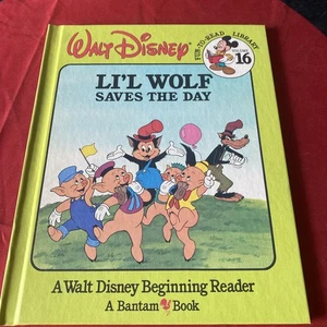 *KIDS* Disney - Li’l Wolf Saves The Day (1986, VINTAGE Hardcover Book) Volume 16 - Picture 1 of 15