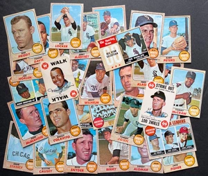 1968 Topps Chicago White Sox 30 Karten Team Set VG+/EX plus 2 Inserts - Bild 1 von 14