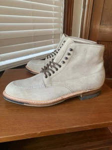 NEW w BOX | ALDEN 12D MILKSHAKE SUEDE COMMANDO SOLE INDY BOOTS 12 D - Picture 1 of 24