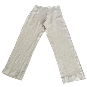 Bryn Walker Linen Pants Womens Size S Made In USA Pull On Lightweight Lagenlook - Picture 1 of 9