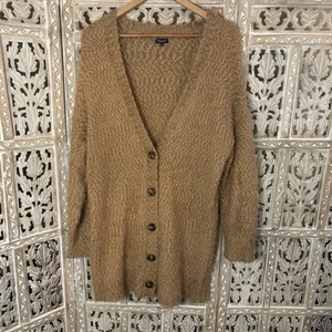 Splendid Oversized Ultra Soft Plush Loungy Boho Cardigan Sweater Camel Size MED - Picture 1 of 10
