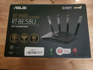 ASUS - RT-BE3600 Dual Band WiFi 7 Smart AiMesh Extendable Router Schwarz Getestet - Bild 1 von 3