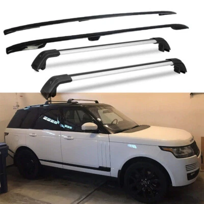 2PC Roof Rails +2PC Cross Bars Fit For Land Rover Range Rover L405 SWB 2013-202 - Imagem 1 de 4
