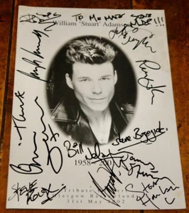 PROGRAMA DE CONCIERTOS TRIBUTO A ESTUART ADAMSON 2002 FIRMADO POR STEVE HARLEY UACC RACC - Imagen 1 de 12