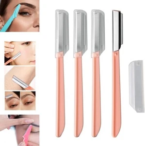 4 PCS EYEBROW RAZORS SHAPER SHAVERS FACE RAZORS FOR WOMEN FACIAL HAIR UKED - Picture 1 of 8