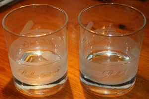 BALLANTINES Whiskey Glass Heavy Tumblers Glass - Set of 2 Glass - Picture 1 of 6