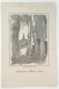 Vintage American Export Lines Menu 1941 En route to Bermuda - Picture 1 of 5