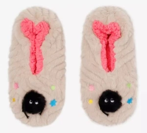 Studio Ghibli Spirited Away Soot Sprite Cozy Non-Slip Grip Slipper Socks - Picture 1 of 3