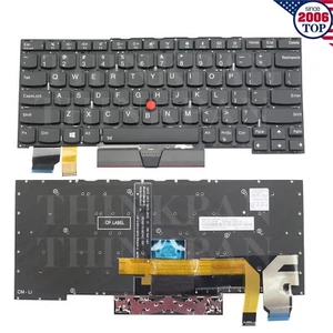 New US Backlit Keyboard for Lenovo Thinkpad X13 Yoga Gen1 / X390 Yoga Type 20NN - Afbeelding 1 van 8